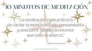 Cultivando el silencio  10 minutos de meditación y contemplación Pazmanía [upl. by Shirberg]