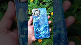 Marbel texture Resin Phone Cover 🎀😍 resinart resin reels mobilecover video art drawing [upl. by Cleopatre]