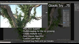 Gtools Ivy 75 Plugin for 3Dsmax [upl. by Abrahams149]