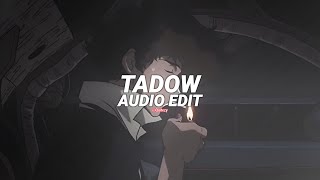 tadow i saw her and she hit me like tadow  masego amp fkj edit audio [upl. by Ahsinrats]