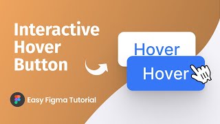 Easy Method to Create Button Color Change When HOVER  Figma Hover Button Tutorial for Beginners [upl. by Bernice]