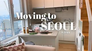 Moving to Seoul Korea  Apartment hunting 12 House tours Snowy Days Cafe hopping  VLOG [upl. by Ling]