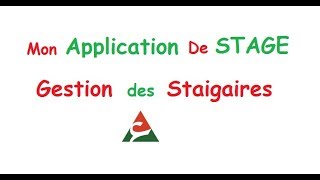 Gestion Des Stagiaires  Adonet Société Al Omrane Oujda [upl. by Hgiel270]