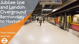 London Underground amp Overground First Person Journey  Bermondsey to Hoxton [upl. by Dahc449]