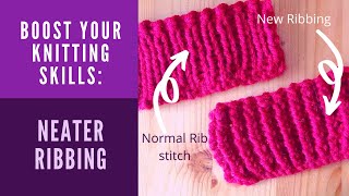 Knitting NEATER RIBBING amp How to KNIT a HAT  Part 1  Boost Your Knitting Skills [upl. by Neeloc434]