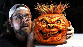 How to Carve a Very Scary Halloween Pumpkin Not AI [upl. by Anitnemelc]