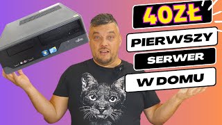 Pierwszy serwer w domu czy 40 zł wystarczy  jaki komputer pod ubuntu pierwsze kroki homelab 01 [upl. by Leola437]