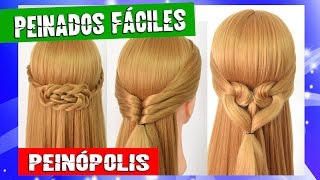 3 Peinados Faciles y Rapidos para cada dia 💗 Trenzas con Cabello Suelto [upl. by Aitnohs]