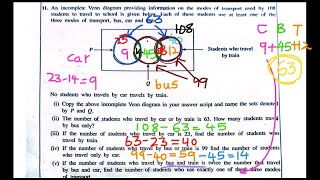 2023 2024 GCE OL Maths Past Paper 🫡 SETS and Probability Sets Mathematics venn diagram [upl. by Eivlys542]