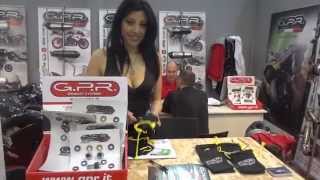 GPR Marmitte e Scarichi per Moto  Ragazza in Tuta al Motodays 2014 Roma [upl. by Assiralc]