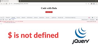 How to resolve  is not defined  Uncaught ReferenceError  is not defined howto jquery solution [upl. by Ivonne]