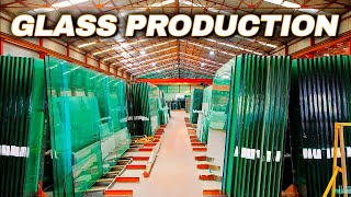 How Is Glass Processed  Tempered Glass Manufacturing  Glass Factory [upl. by Brooks315]