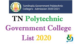 TN Diploma Admission 2020TNGPTC Admission 2020TPAFC List 2020 [upl. by Honor]