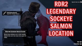 RDR2 LEGENDARY SOCKEYE SALMON LOCATION [upl. by Llevaj]