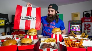 THE TGI FRIDAYS FULL TAKEOUT MENU CHALLENGE  BeardMeatsFood [upl. by Drawyah]