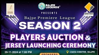 BAJPE PREMIER LEAGUE 2024  PLAYER AUCTION [upl. by Llenart466]