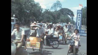 Indonesia 1980s Street scenes archive footage [upl. by Amati]