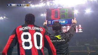 The Day Ronaldinho Substituted amp Changed the Game for Milan [upl. by Yrebmik983]