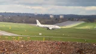 SUNDAIR A319 AND CIRRUS SR20 BHX [upl. by Rosalinde]