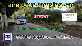 aire pour campingcar gratuite [upl. by Llemor]