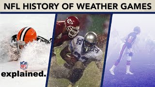 History of NFLs WORST Weather Games Snow Rain Heat amp More [upl. by Lasko774]