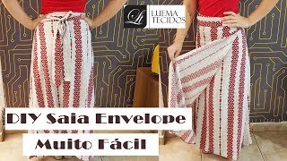 DIY  Saia Envelope muito rápido  Curso de Corte e Costura  Passo a Passo [upl. by Iadrahc]