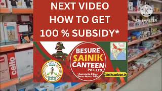 BeSure Sainik Canteen Business Opportunity  Low Investment High Return No Franchise fee Business [upl. by Aramen105]