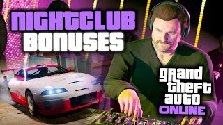 GTA Online BIG Nightclub Bonuses NEW Community Series Jobs and More New Event Week [upl. by Oiciruam]