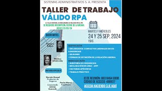 CURSO RENOVACION MATRICULA RPA  CDRA TAMARA SUKEN  Invitada Arq Paula Manzi [upl. by Carey]