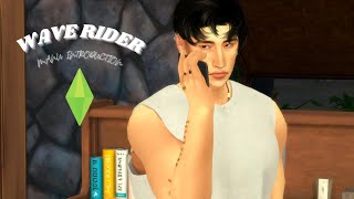 Wave Rider Character Introduction Manu  Sims 4 LOVE STORY [upl. by Melanie]