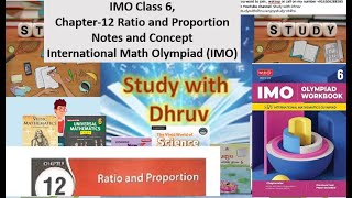 IMO Class 6 Chapter12 Ratio and ProportionNotes and ConceptInternational Math Olympiad IMO [upl. by Otilrac133]