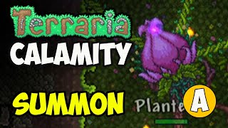 Terraria Calamity Mod how to summon PLANTERA NO EXPLORE or how to get Portabulb in Calamity [upl. by Borlow]