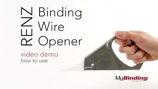 Renz Binding Wire Opener  Debind Wire Binding [upl. by Patrich]