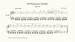 Czerny 100 Progressive Studies Op 139 No 10 [upl. by Gavra]