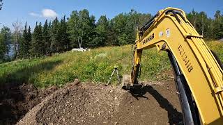 Gravel Driveway installation on Mountain top Hillside for Leitchfield part two [upl. by Kruse]