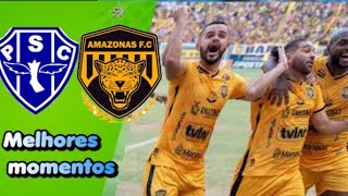 PAYSANDU 0X1 AMAZONAS FC MELHORES MOMENTOS GOLS paysandu papaotv [upl. by Pappano]