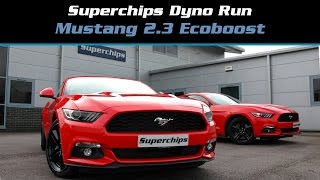 Superchips Dyno Run Ford Mustang 23 Ecoboost [upl. by Ahsikcin]