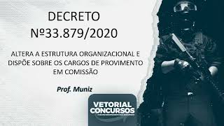 DECRETO Nº338792020ESTRUTURA E CARGOSSEASCURSO DE RETA FINAL [upl. by Nomolos]