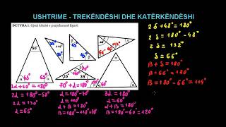 32 Matematika Klasa 8 Mesimi 32 Ushtrime Trekendeshi dhe Katerkendeshi [upl. by Billy]