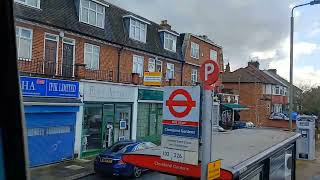 Bus 102 ride Leaving Golders Green Station towards Brent Cross Shopping Centre [upl. by Anitnoc734]