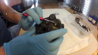 Classic Honda Caliper Rebuild Part 2 Cleaning [upl. by Annazor]