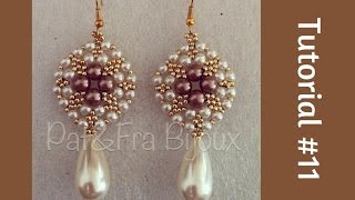 TUTORIAL PERLINE 11  Orecchini Bulles Beading tutorial [upl. by Enrique]