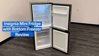 Insignia Mini Fridge with Bottom Freezer Review [upl. by Noiramaj]