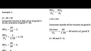 Utility Maximization with Perfect Substitutes [upl. by Malorie]