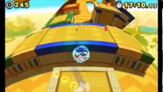 Sonic Lost World 3DS  Desert Ruins Zone 1 SRank [upl. by Grory748]