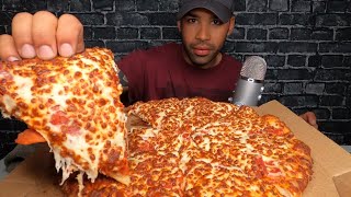 ASMR DOMINOS PIZZA MUKBANG  TRIPLE CHEESE [upl. by Rockwood806]