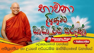 භාවනා දියුණුවට බාධා වන කරුණු  Bawana diyunuwata bada vana karunu [upl. by Gernhard346]