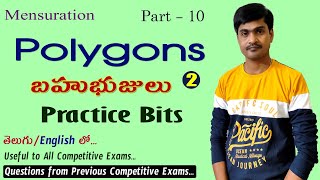 Mensuration Part  10 I Polygons  2 I Practice Bits on Polygons I Ramesh Sir Maths Class [upl. by Nawud]