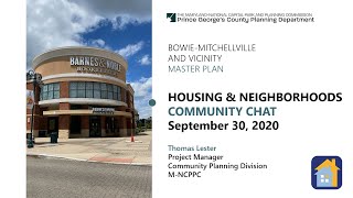 BMVMP Community Chat Series Housing and Neighborhoods  Sept 30 2020 [upl. by Balsam417]