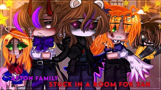 Afton Family stuck in a room for 24 hours  remake  Gacha Club  Afton Family [upl. by Wehner675]